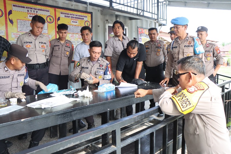 Wujudkan Internal Zero Narkoba, 59 Personel Polres Touna Jalani Tes Urine